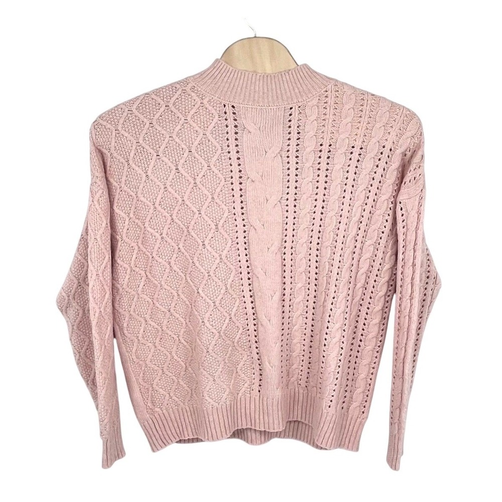 Cato Pink Knit Sweater Womens 18/20 Pastel Mixed Pointelle Coquette Soft Girl